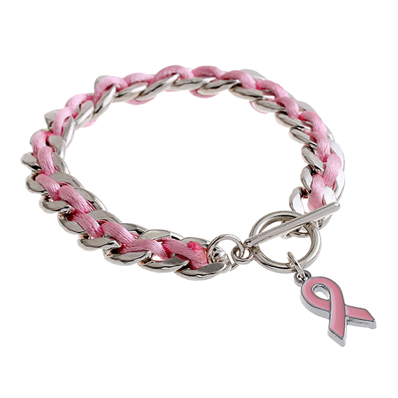 Bracelet Cœur Rose | Ensemble contre le Cancer du Sein